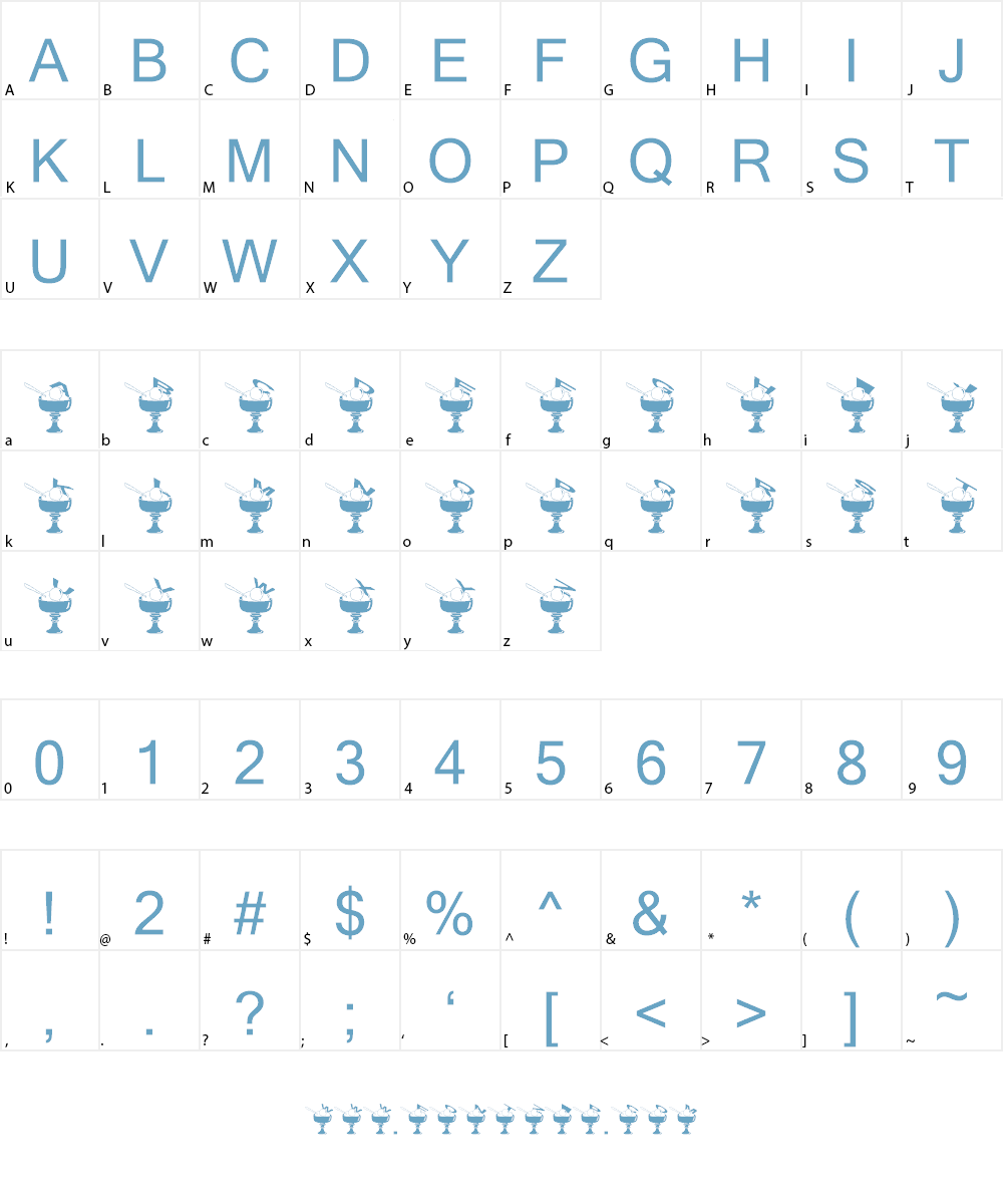 Summer in the city Font Character